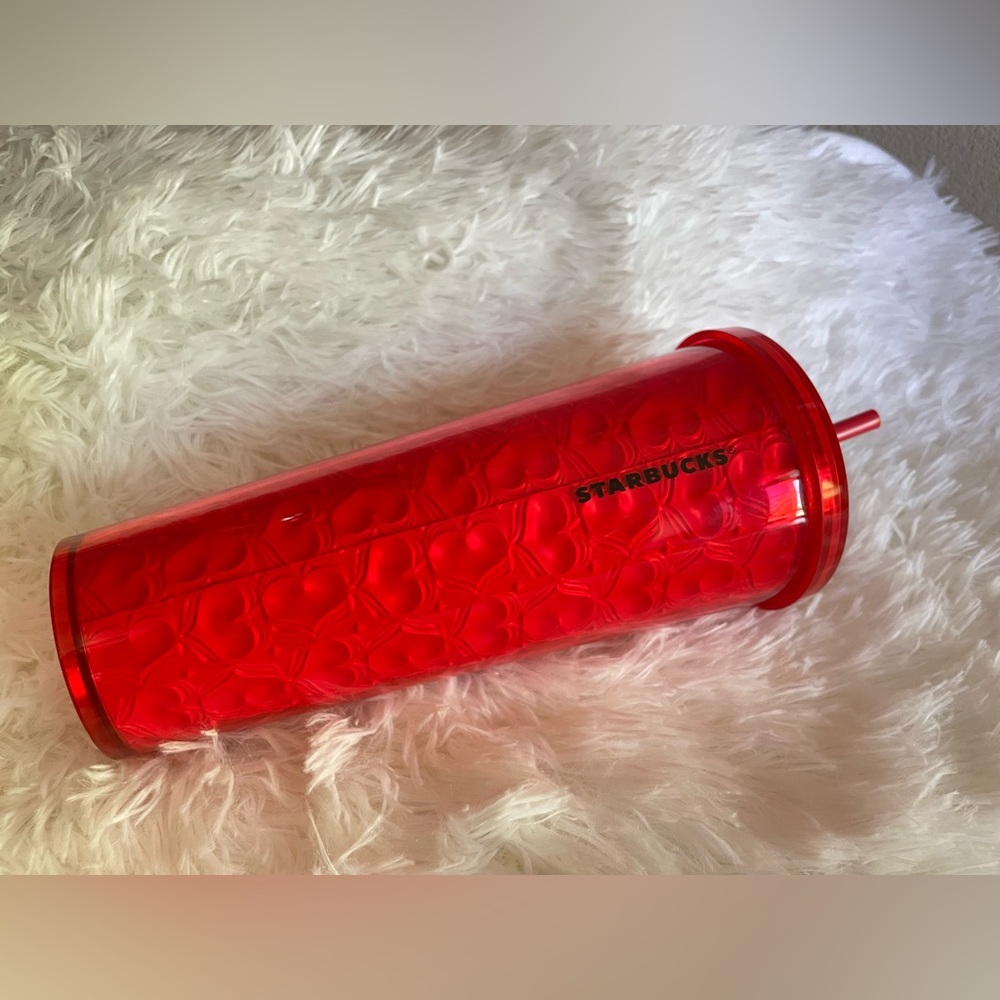 Starbucks Red Hearts Tumbler